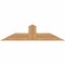 Ekena Millwork Portland Smooth Timber Gable Bracket, Western Red Cedar, 48"W x 12"H x 3 1/2"D x 5 1/2"F, 6/12 Pitch GBW048X12X0406POR00SWR - alternate 1